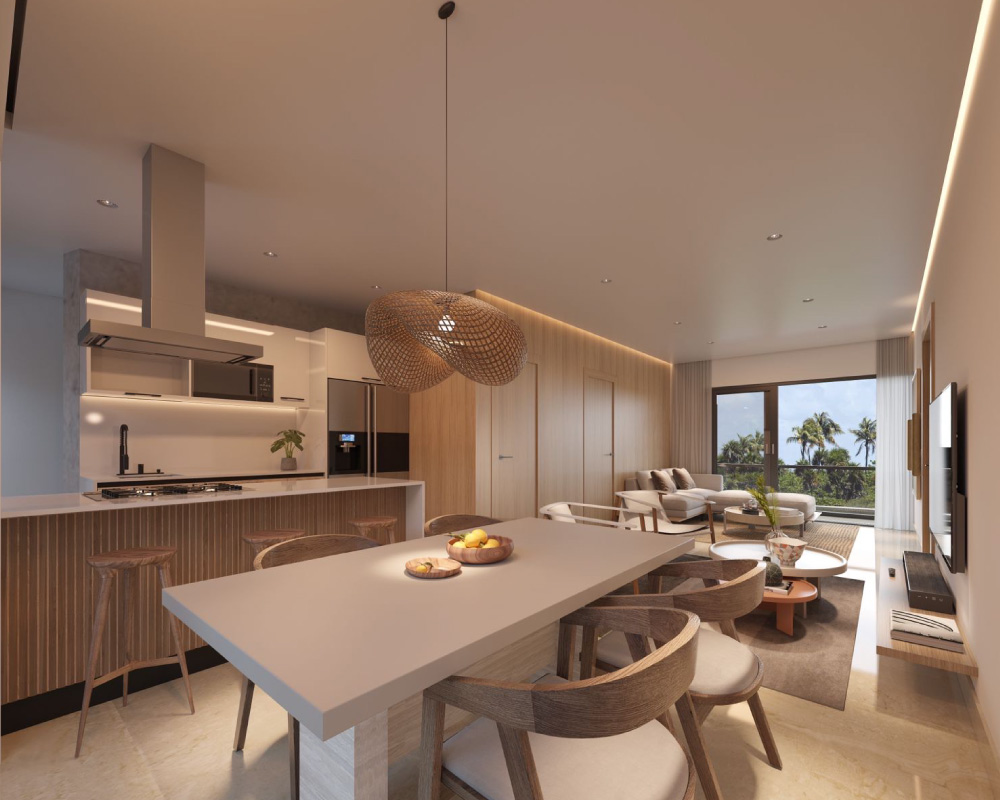 amenidades proyecto residencial vista cana comedor