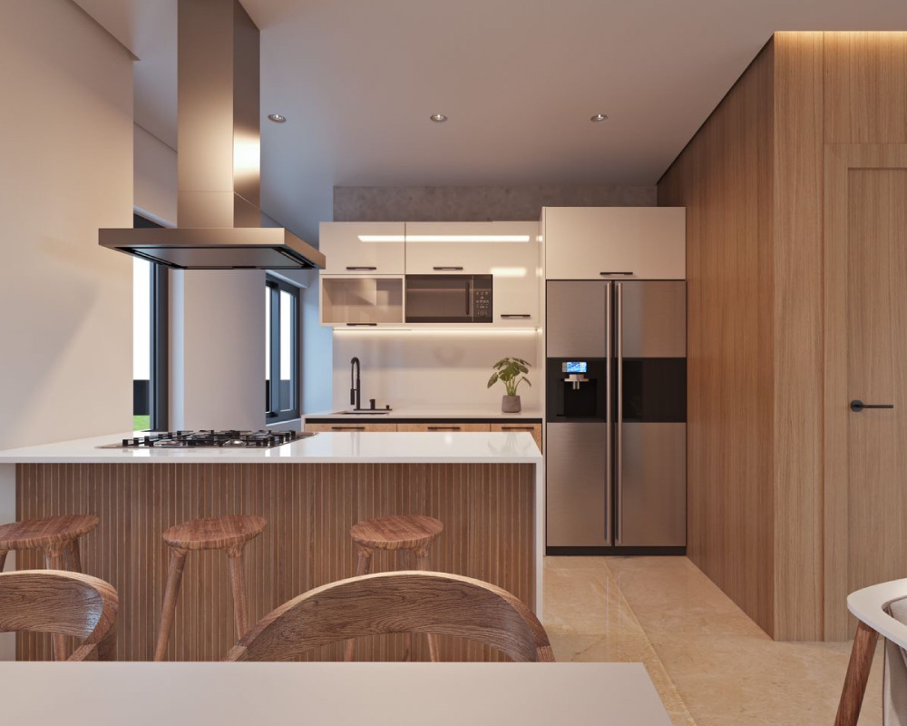 amenidades proyecto residencial vista cana cocina