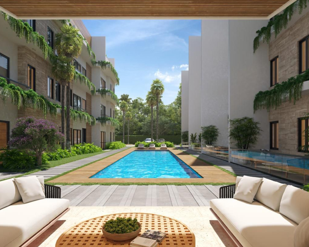 amenidades proyecto residencial vista cana piscina